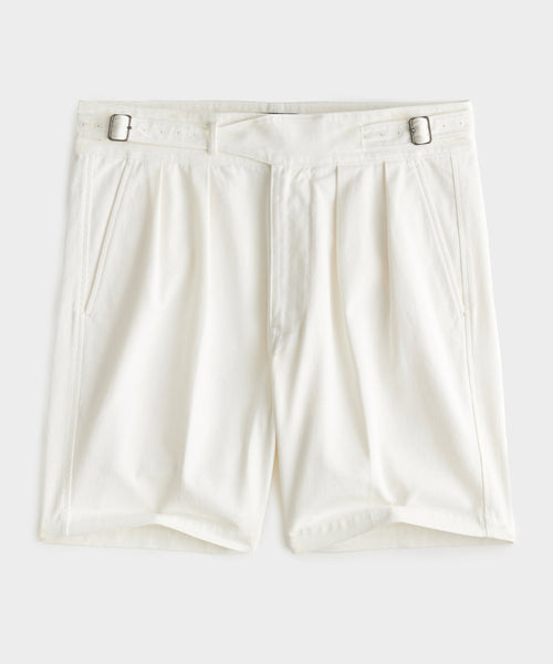Olly Shinder White Scout Shorts