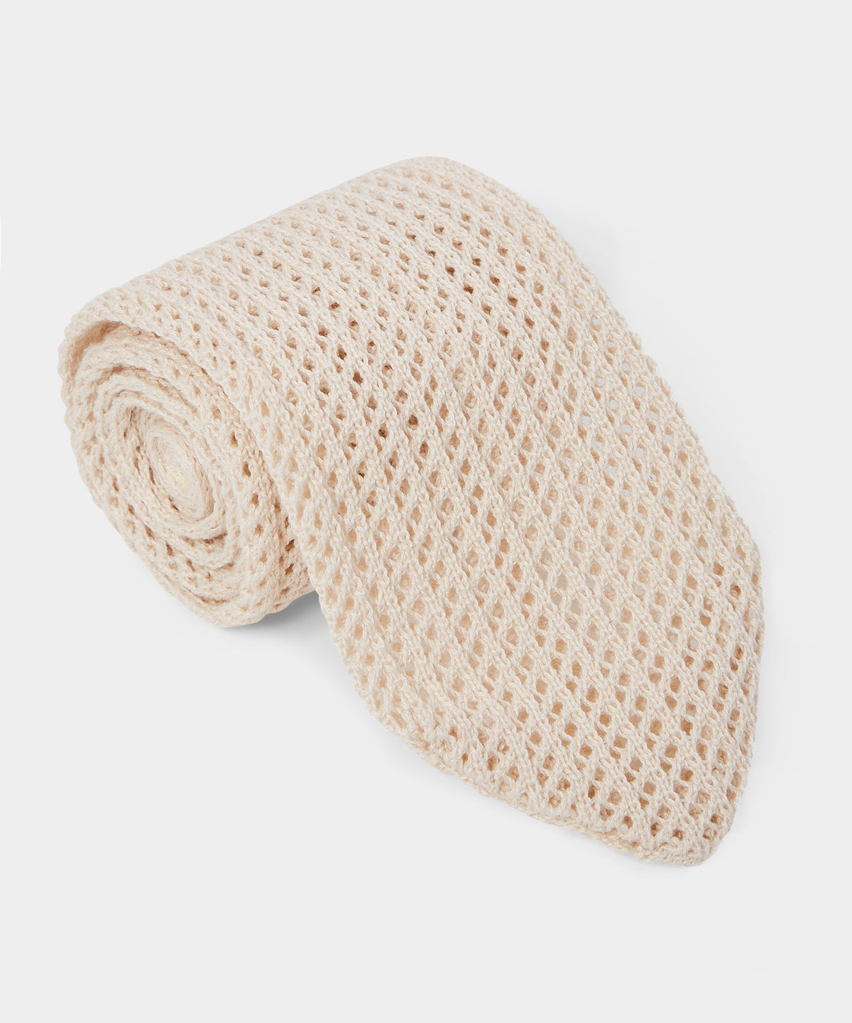 Italian Cotton Open Weave Knit Tie