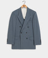 Italian Gabardine Wythe Jacket in Steel Blue