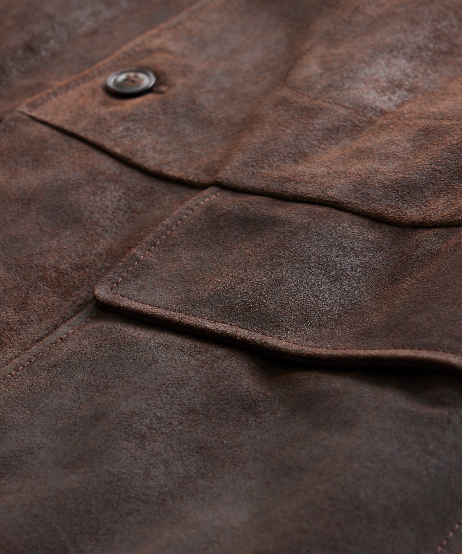 in Italian Jacket Walking Leather Dark Brown