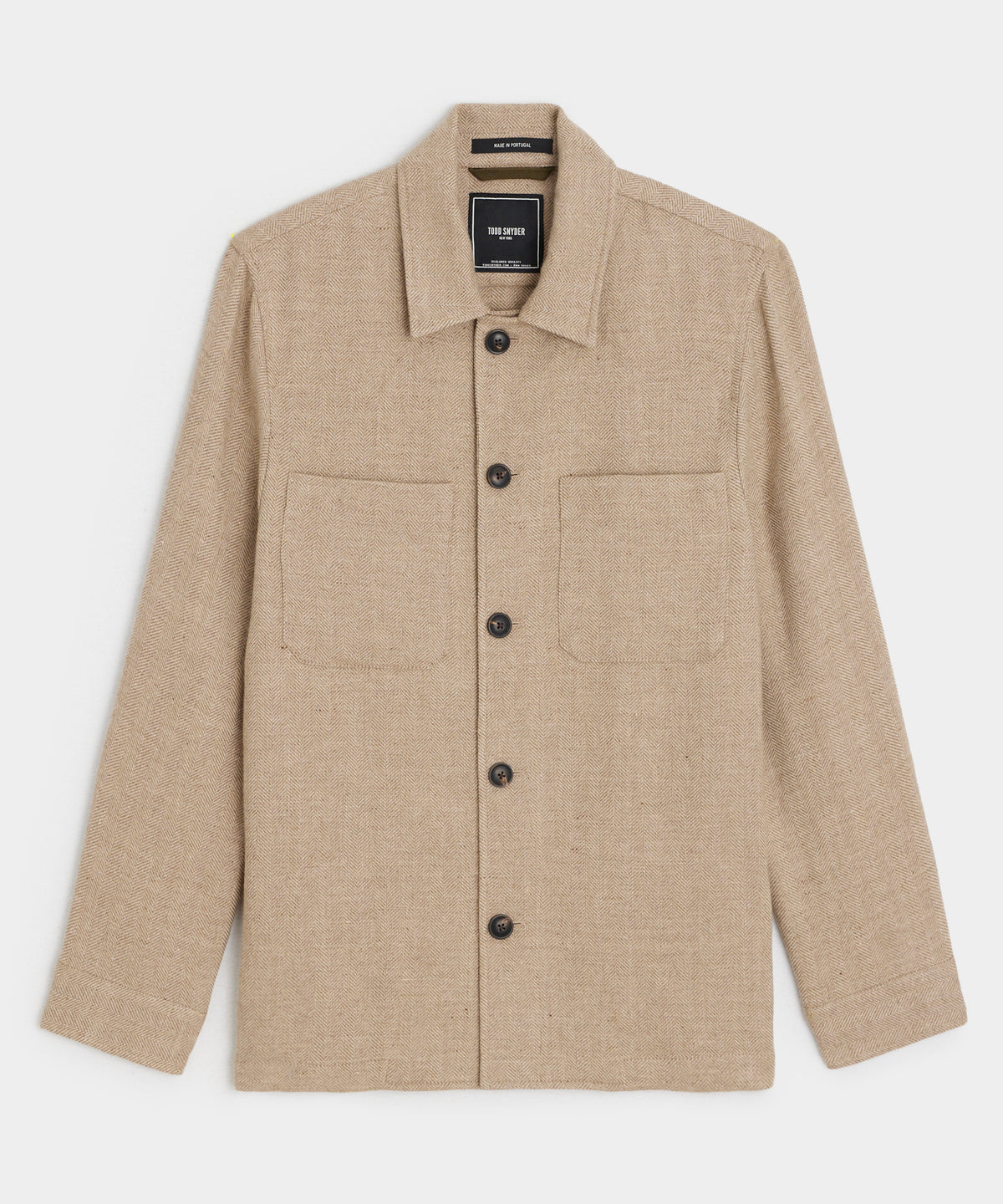Linen-Wool Shirt Jacket
