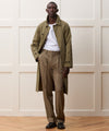 Italian Belted Balmacaan Trenchcoat