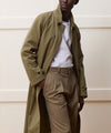 Italian Belted Balmacaan Trenchcoat