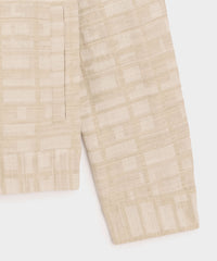 Textured Linen-Cotton Station Jacket