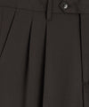 Italian Gabardine Wythe Trouser in Dark Brown