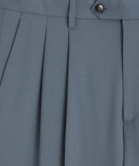 Italian Gabardine Wythe Trouser in Steel Blue