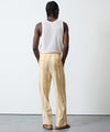 Relaxed Cotton Leisure Pant in Brown Stripe