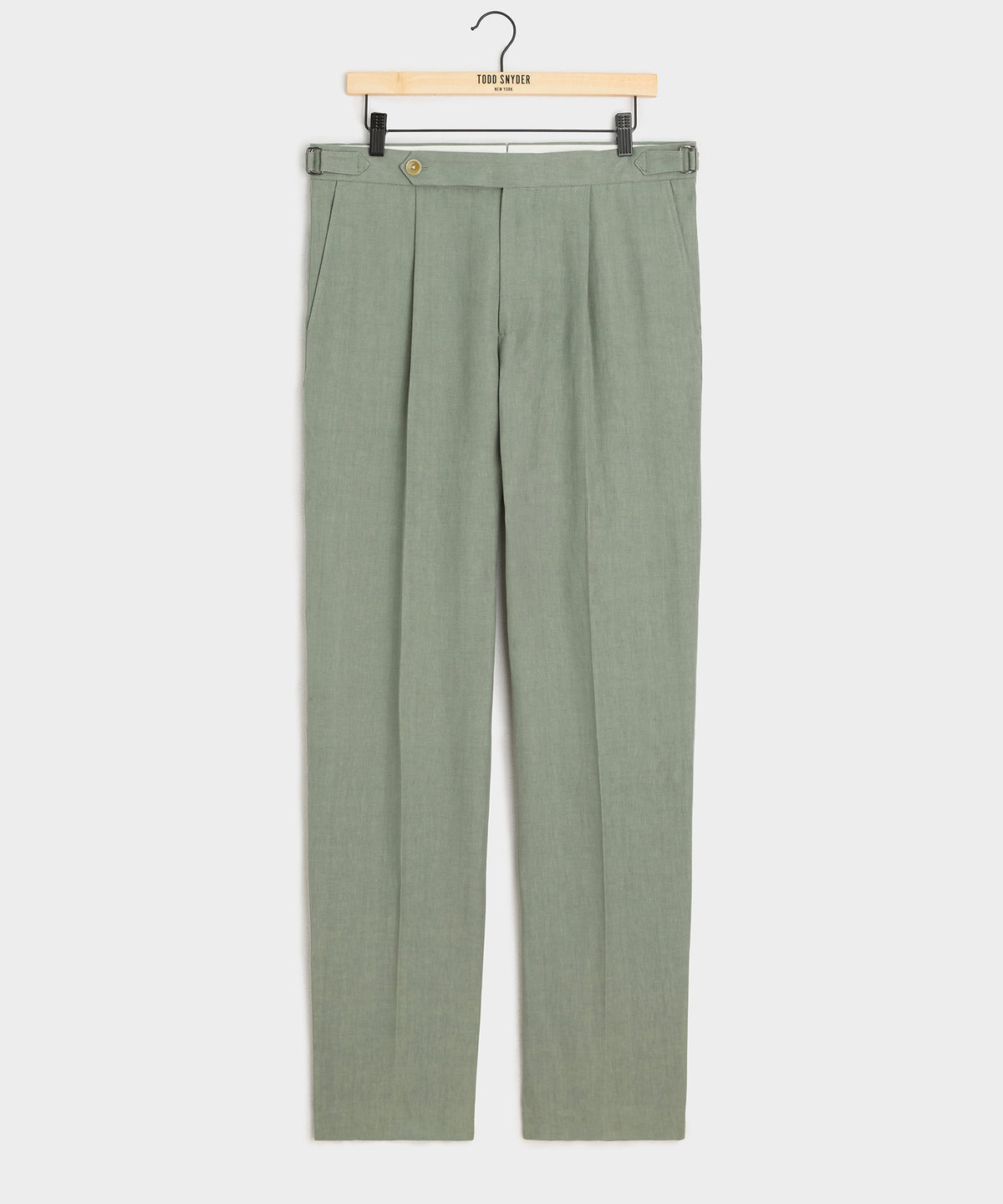 Italian Linen Side Tab Trouser