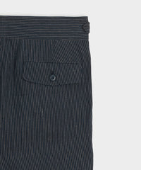 Irish Striped Linen Gurkha Trouser