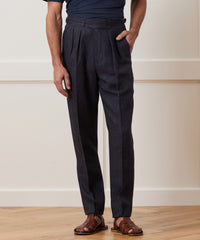Irish Striped Linen Gurkha Trouser