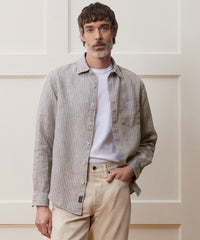 Sea Soft Irish Linen Point Collar Shirt