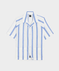 Striped Raglan Sleeve Shirt in Blue