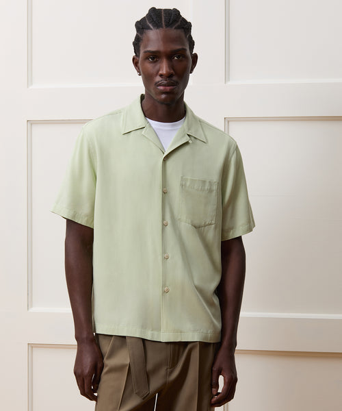 Cropped Rayon Capri Shirt