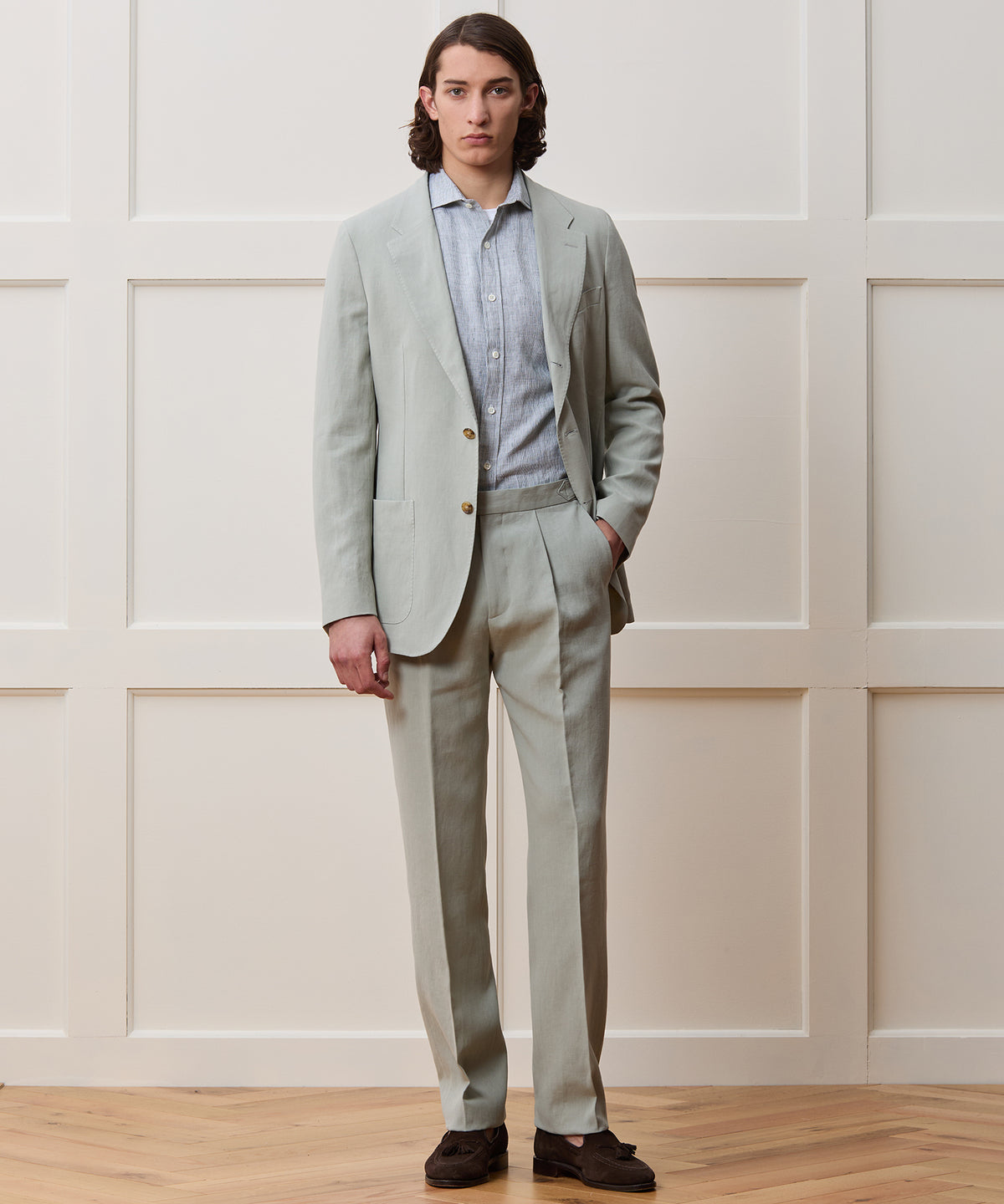 Italian Sueded Linen Madison Suit