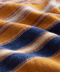 Striped Linen Shore Sweater in Copper Clay