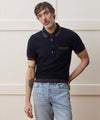 Tipped Waffle Sweater Polo