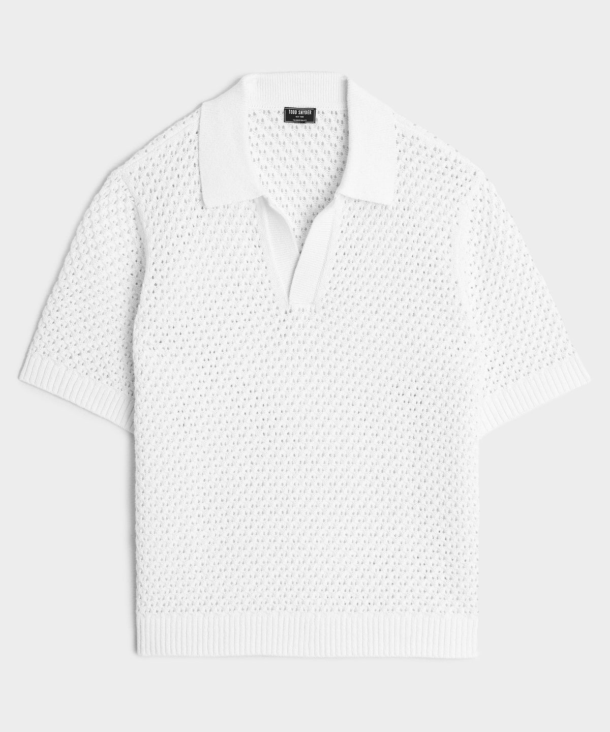 Relaxed Open-Knit Montauk Sweater Polo