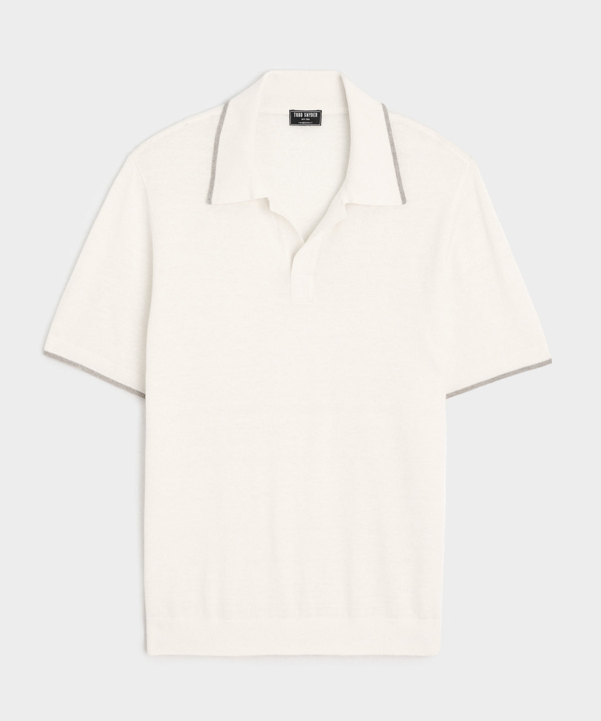Silk-Cashmere Tipped Sweater Polo