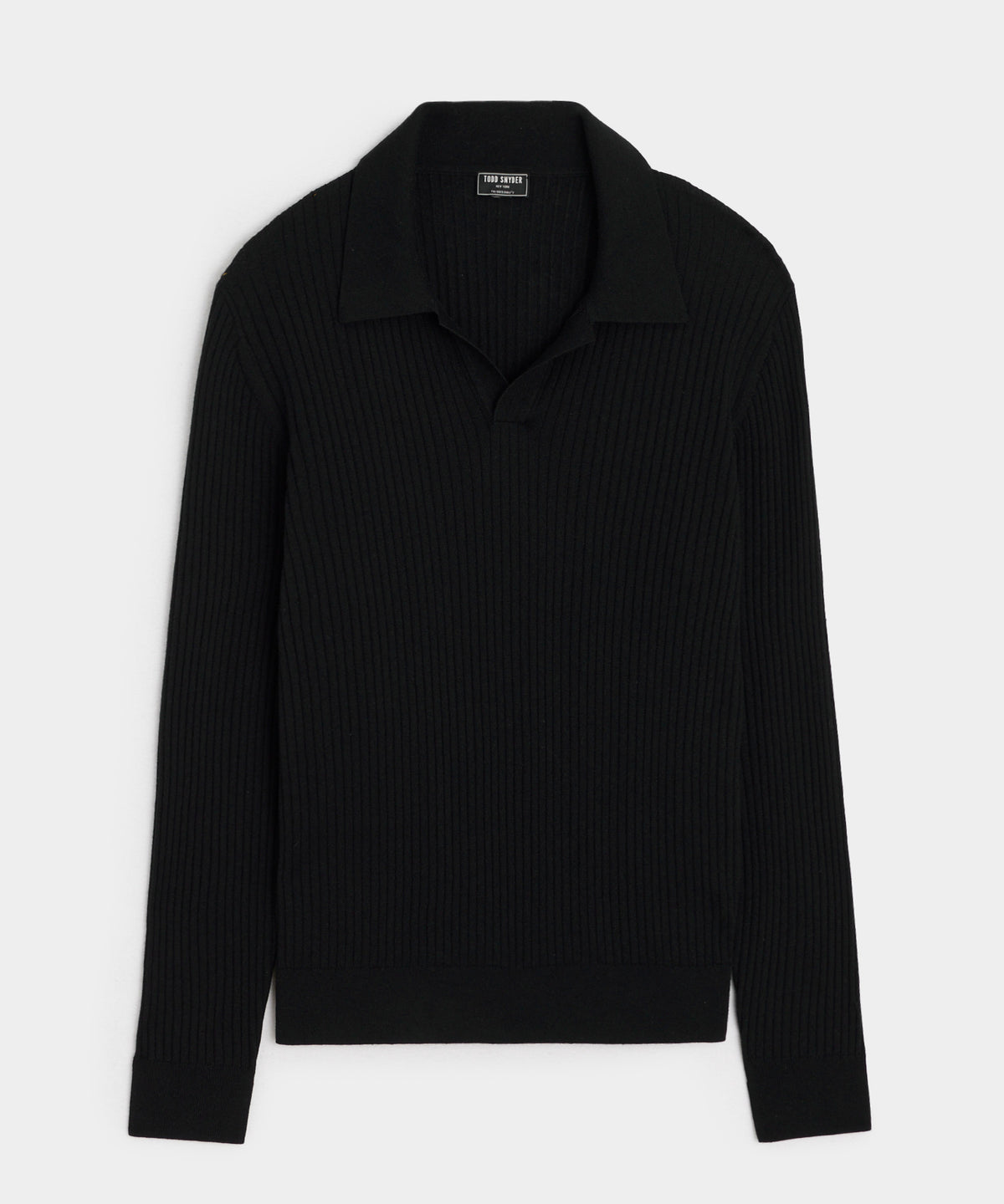 Silk-Cashmere Ribbed Sweater Polo