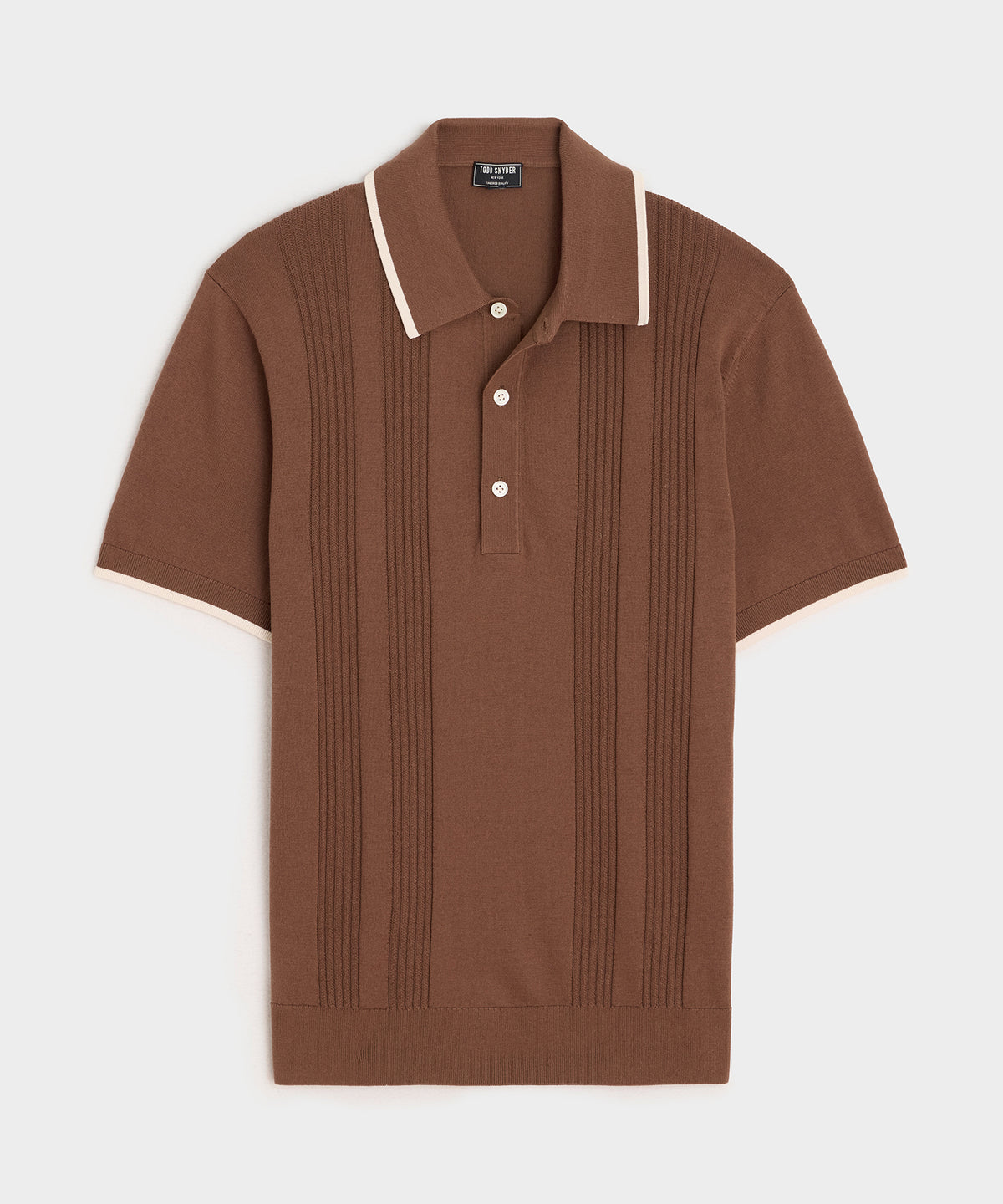 Silk-Cotton Tipped Sweater Polo