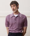 Silk-Cotton Tipped Sweater Polo
