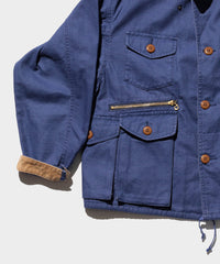 BEAMS Plus Fish-hunting Jacket Heavy Oxford in Blue