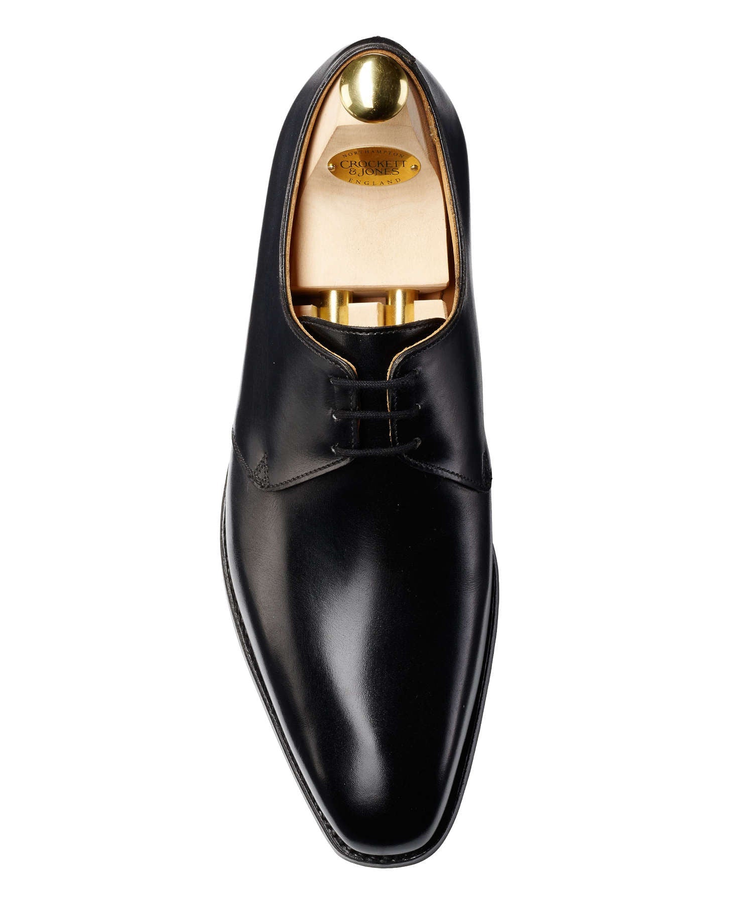 Crockett & Jones Highbury Plain-toe Shoe in Black Calf