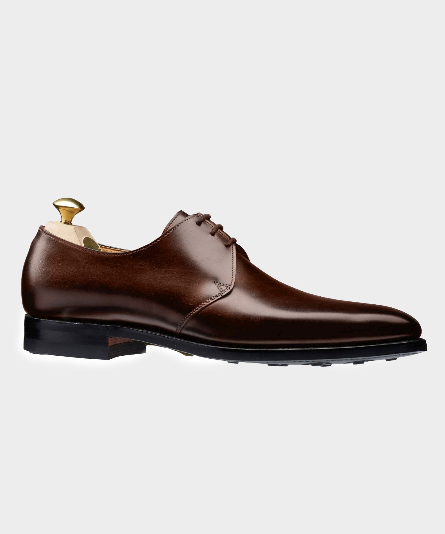 Crockett & Jones Highbury Plain Toe Shoe in Brown Calf