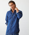 Denim Point Collar Shirt
