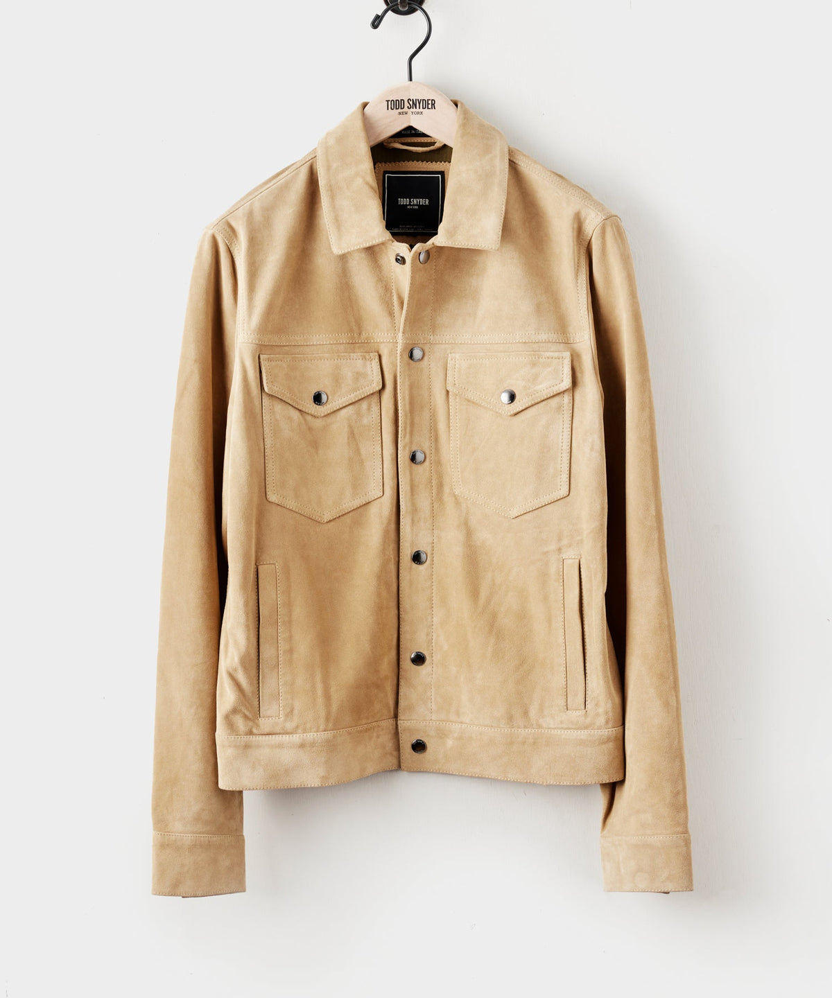 Italian Suede Snap Dylan Jacket