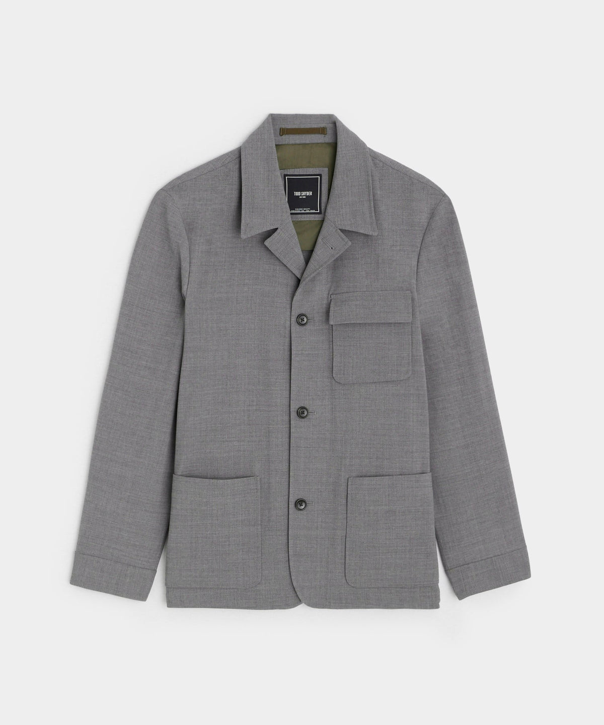 Italian Wool Belmont Jacket in Grey