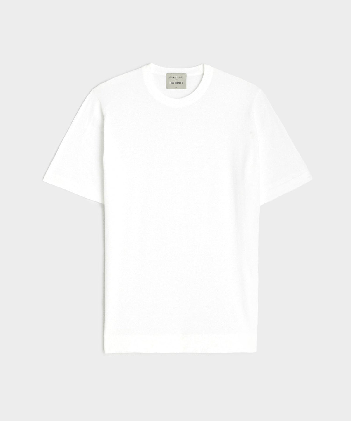 John Smedley Lorca Short Sleeve Knit Shirt in White