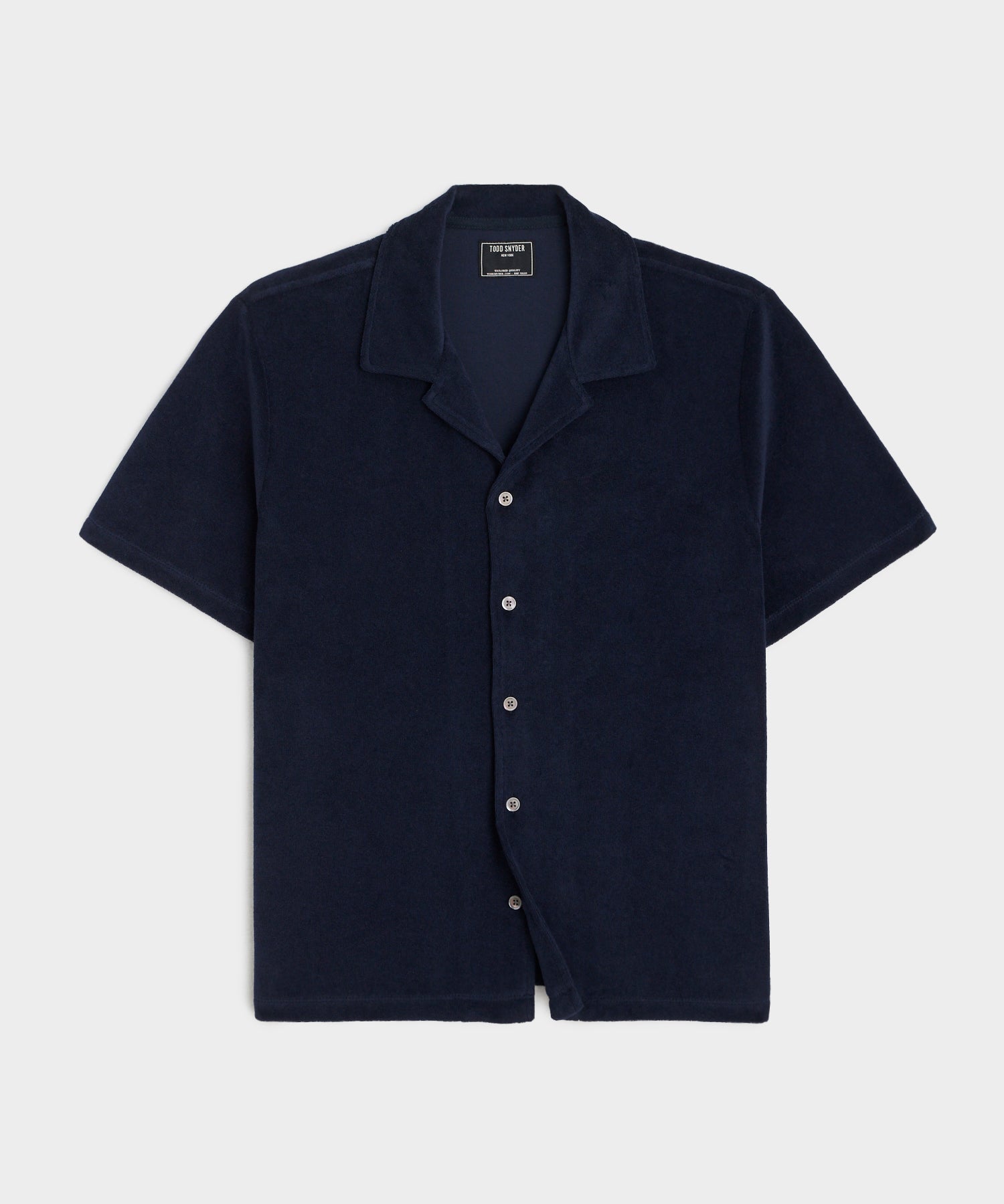 Sunspel camp-collar pajama shirt - Blue