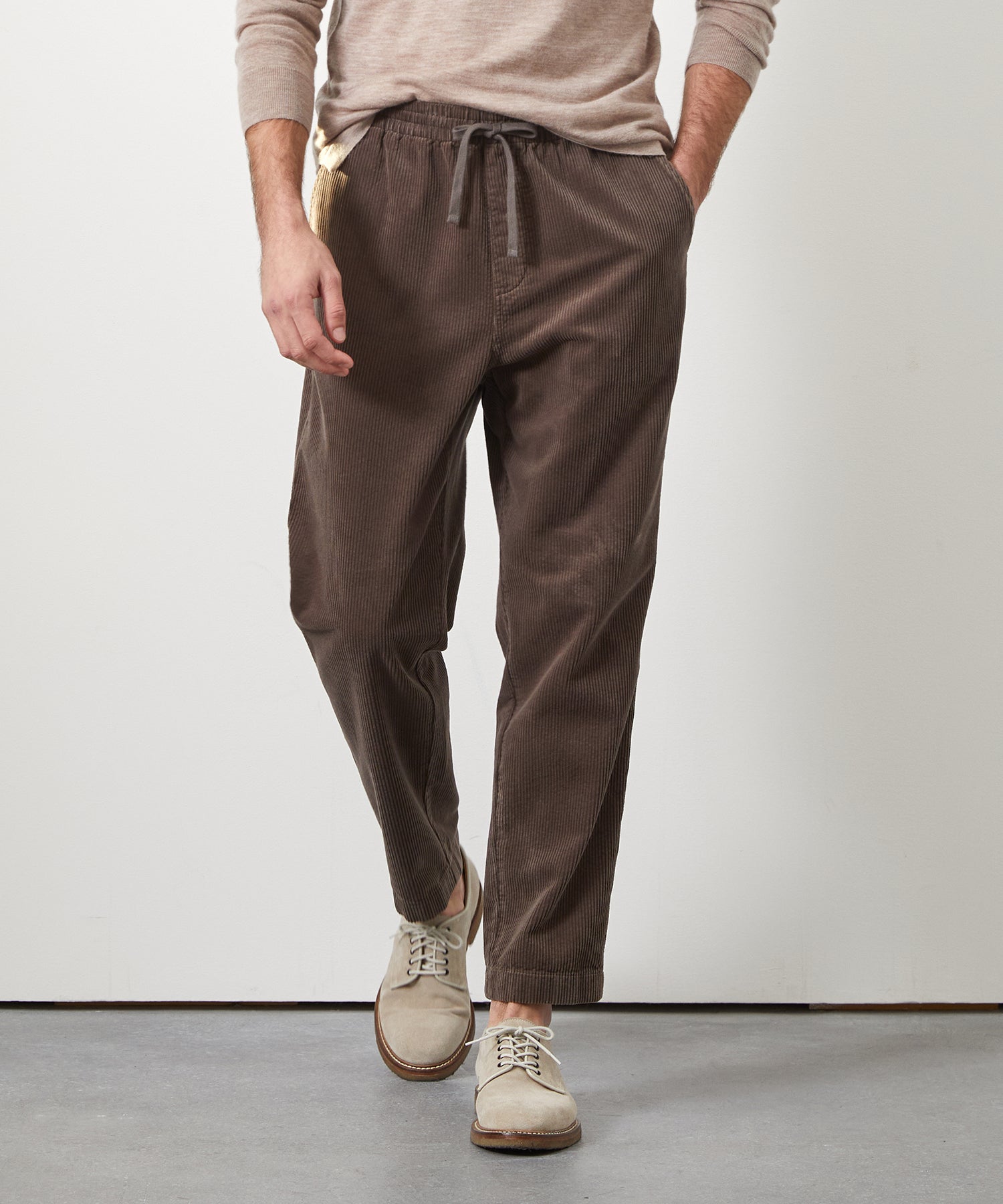 Wide Wale Corduroy Weekend Pant in Espresso Bean