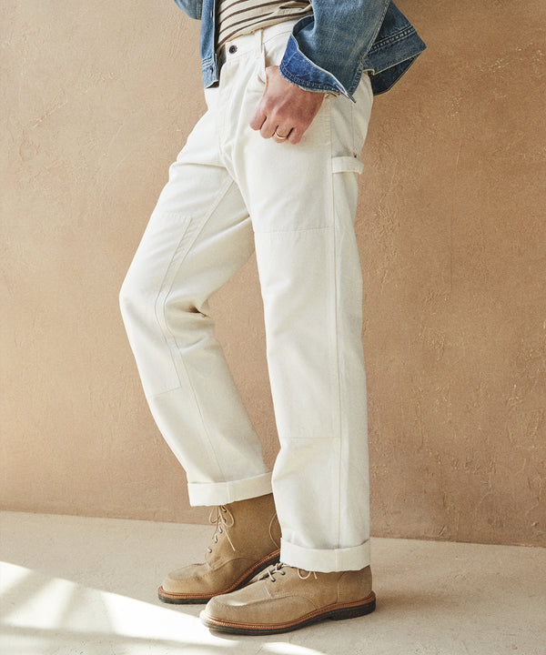 Double Knee Utility Pant - Natural