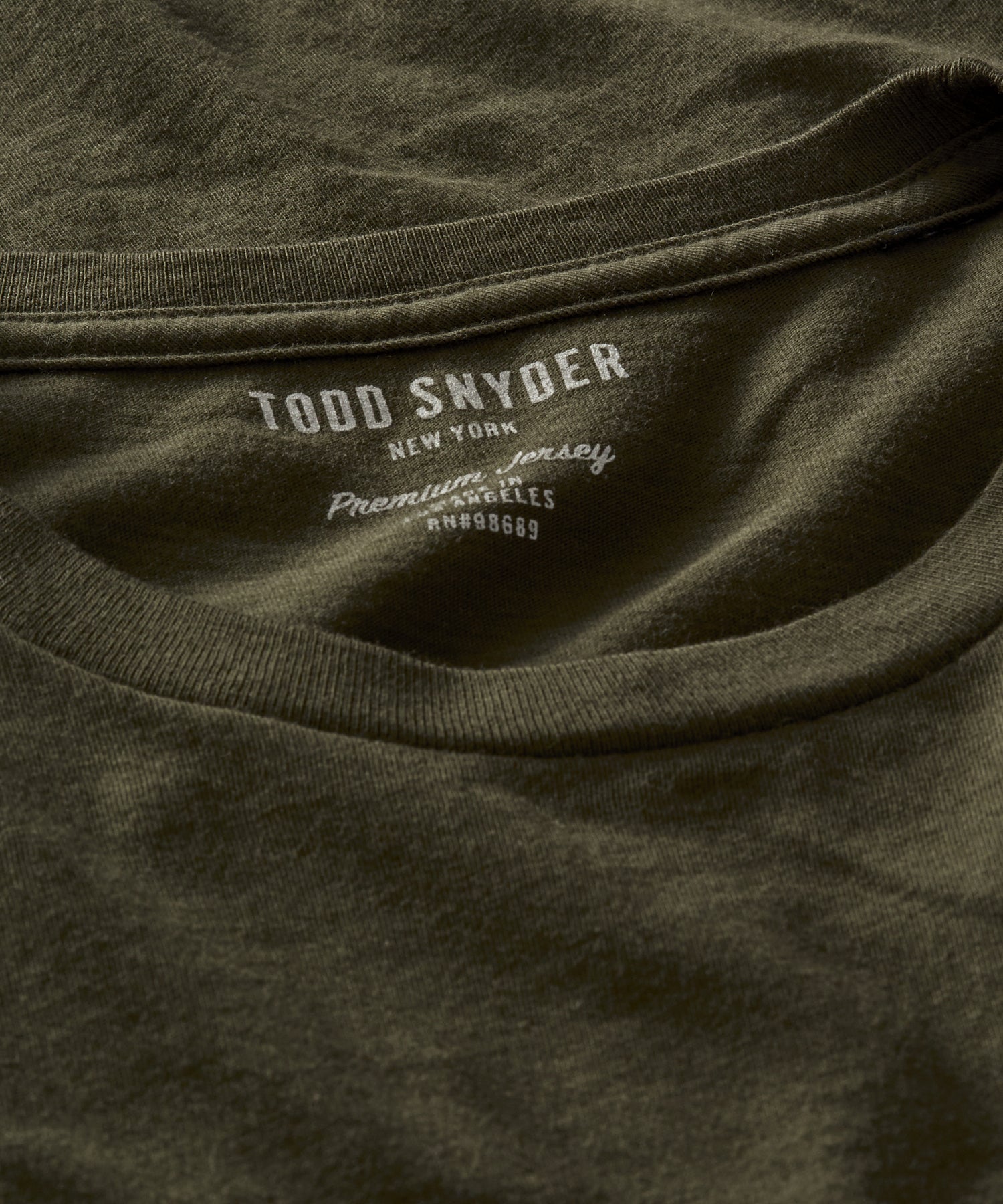 Todd Snyder Made in L.A. Premium Jersey T-Shirt in Grey Heather