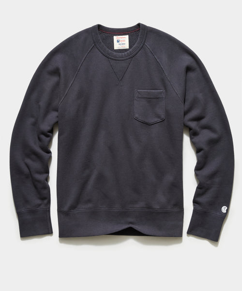 Midweight Pocket Sweatshirt in Black