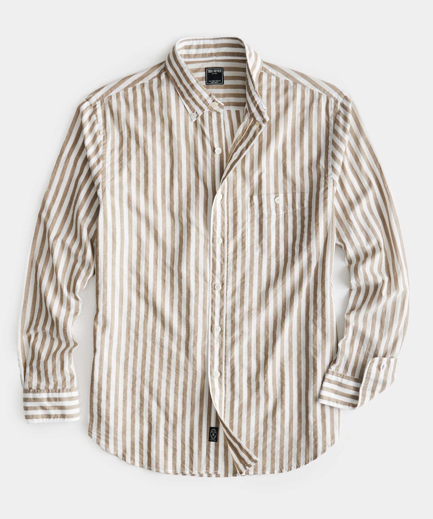 Check styling ideas for「Oxford Striped Slim-Fit Long-Sleeve Shirt
