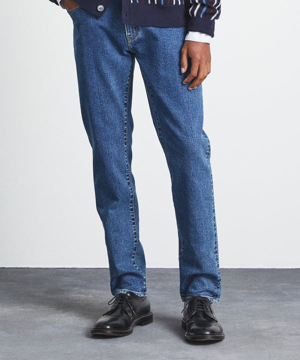 Slim Fit Stretch Jean in Vintage Blue Wash